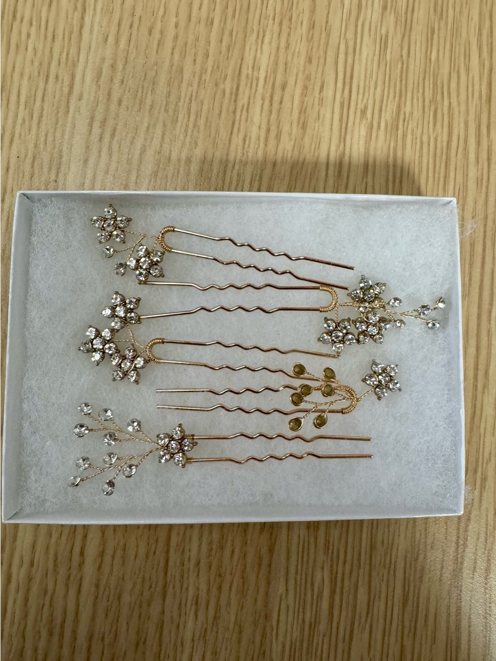 Crystal Floral Gold Hair Pins | Bridal, Homecoming, Prom